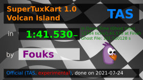 STK 1.0 TAS - Volcan Island in 1:41.530 by Fouks STK TAS